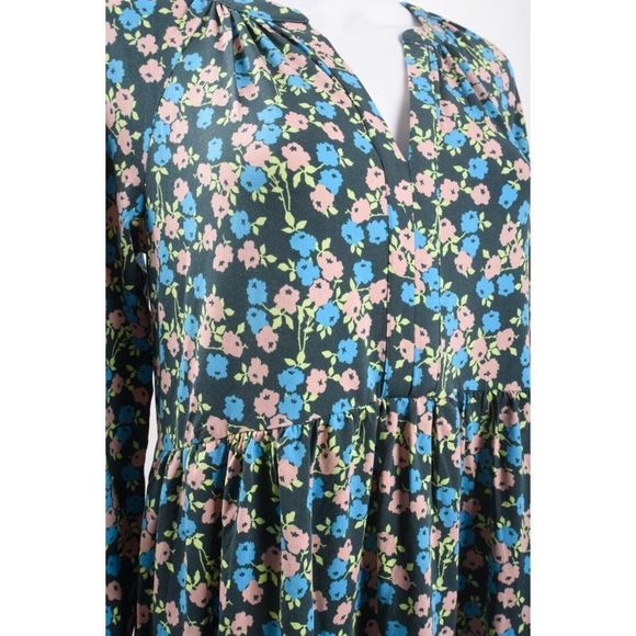 Boden Womens Willow Midi Jersey Dress UK 12 US 8 Green Floral D0037 NWT - Picture 3 of 6